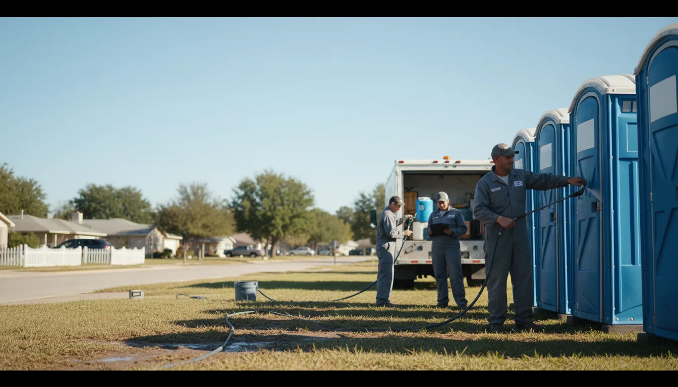 Long-Term Portable Toilet Rental in Higgins, TX near me